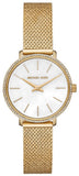 Michael Kors Pyper Quartz Mother of Pearl White Dial Gold Mesh Bracelet Watch For Women - MK4619 Authentic Buy Shop Now