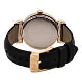 Michael Kors Catlin Rose Gold Crystal Dial Black Leather Strap Watch for Women - MK2376 Authentic Buy Shop Now
