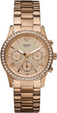 Guess Mini Spectrum Quartz Rose Gold Dial Rose Gold Steel Strap Watch For Women - W0122L3 Authentic Buy Shop Now