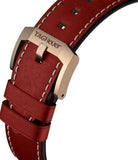 Tag Heuer Autavia Calibre 5 Chinese New Year Maroon Dial Maroon Leather Strap Watch for Men - WBE5193.FC8300 Authentic Buy Shop Now