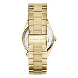 Michael Kors Channing Turquoise Dial Gold Steel Strap Watch For Women - MK5894 Authentic Buy Shop Now