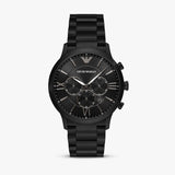 Emporio Armani Giovanni Chronograph Black Dial Black Steel Strap Watch For Men - AR11349 Authentic Buy Shop Now
