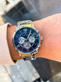 Tommy Hilfiger Keagan Blue Dial Silver Steel Strap Watch for Men - 1791293 Authentic Buy Shop Now