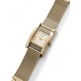 Guess Nouveau Diamonds Gold Dial Gold Mesh Bracelet Watch for Women - W0127L2 Authentic Buy Shop Now