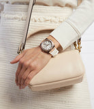 Guess Venus Diamonds White Dial White Rubber Strap Watch for Women - GW0118L4 Authentic Buy Shop Now