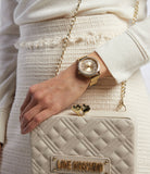 Guess Soiree Diamonds Gold Dial Gold Mesh Bracelet Watch for Women - GW0402L2 Authentic Buy Shop Now