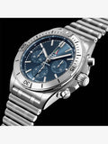 Breitling Chronomat B01 42 Frecce Tricolori Blue Dial Silver Steel Strap Watch for Men - AB01344A1C1A1 Authentic Buy Shop Now