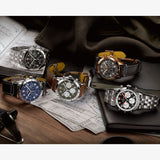 Breitling Avi Chronograph 42 P-51 Mustang Black Dial Brown Leather Strap Watch for Men - A233803A1B1X1 Authentic Buy Shop Now
