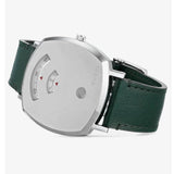 Gucci Grip Silver Dial Green Leather Strap Unisex Watch - YA157412 Authentic Buy Shop Now