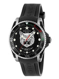 Gucci Dive Feline Black Dial Black Rubber Strap Watch For Men - YA136323 Authentic Buy Shop Now