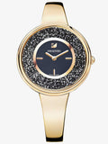 Swarovski Crystalline Pure Black Dial Rose Gold Steel Strap Watch for Women - 5295334 Authentic Buy Shop Now