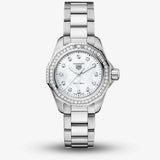 Tag Heuer Aquaracer Professional 200 Quartz Diamond Mother of Pearl Dial Silver Steel Strap Watch for Women - WBP1417.BA0622 Authentic Buy Shop Now
