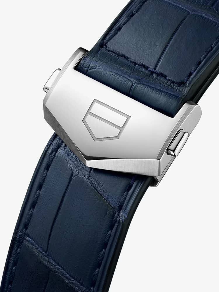 Tag Heuer Carrera Day Date Blue Dial Blue Leather Strap Watch for Men - WBN2012.FC6502 Authentic Buy Shop Now