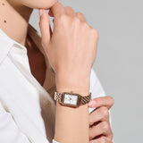 Emporio Armani Giola White Mother of Pearl Dial Rose Gold Steel Strap Watch For Women - AR11147 Authentic Buy Shop Now