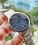 Emporio Armani Renato Blue Dial Silver Steel Strap Watch For Men - AR2472 Authentic Buy Shop Now