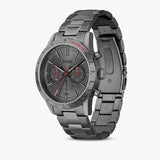 Hugo Boss Allure Chronograph Grey Dial Grey Steel Strap Watch for Men - 1513924 Authentic Buy Shop Now