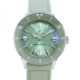 Breitling Superocean Heritage '57 Pastel Paradise Green Dial Green Leather Strap Watch for Women - A10340361L1X1 Authentic Buy Shop Now