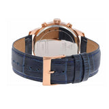 Guess Horizon Chronograph Blue Dial Blue Leather Strap Watch For Men - W0380G5 Authentic Buy Shop Now
