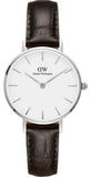 Daniel Wellington Classic Petite York White Dial Brown Leather Strap Watch For Women - DW00100244 Authentic Buy Shop Now