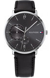 Tommy Hilfiger Brooklyn Black Dial Black Leather Strap Watch for Men - 1791509 Authentic Buy Shop Now