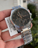 Hugo Boss Skymaster Grey Dial Two Tone Steel Strap Watch for Men - 1513789 Authentic Buy Shop Now