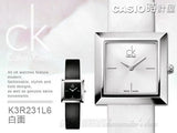 Calvin Klein Mark Black Dial Black Leather Strap Watch for Women - K3R231C1 Authentic Buy Shop Now