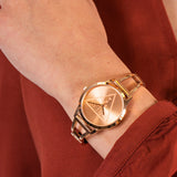 Guess Lola Rose Gold Dial Rose Gold Steel Strap Watch For Women - W1145L4