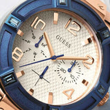 Guess Jet Setter White Dial White Rubber Strap Watch for Women - W0564L1 Authentic Buy Shop Now
