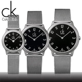 Calvin Klein Minimal Black Dial Silver Mesh Bracelet Watch for Women - K3M53151 Authentic Buy Shop Now