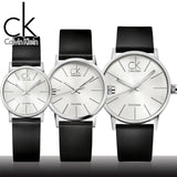 Calvin Klein Post Minimal Silver Dial Black Leather Strap Watch for Men - K7622185 Authentic Buy Shop Now