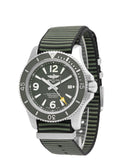 Breitling Superocean Automatic 44mm Outerknown Green Dial Green Nylon Strap Watch for Men - A17367A11L1W1 Authentic Buy Shop Now