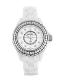 Chanel J12 Diamonds Quartz White Dial White Steel Strap Watch for Women - J12 H2572 Authentic Buy Shop Now