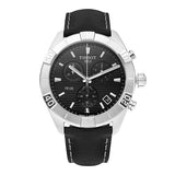 Tissot PR 100 Sport Quartz Chronograph Black Dial Black Leather Strap Watch For Men - T101.617.16.051.00 Authentic Buy Shop Now