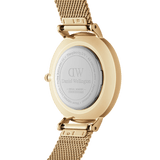 Daniel Wellington Classic Petite Evergold Black Dial Gold Mesh Bracelet Watch For Women - DW00100349 Authentic Buy Shop Now