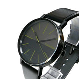 Calvin Klein Boost Black Dial Black Leather Strap Watch for Men - K7Y214CL Authentic Buy Shop Now