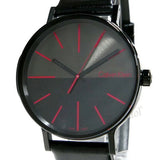 Calvin Klein Boost Black Dial Black Leather Strap Watch for Men - K7Y214CY Authentic Buy Shop Now