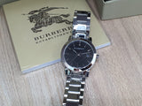 Burberry The City Black Dial Silver Steel Strap Watch for Women - BU9201 Authentic Buy Shop Now