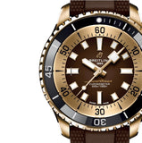 Breitling Superocean Automatic 44 Brown Dial Brown Rubber Strap Watch for Men - N17376201Q1S1 Authentic Buy Shop Now
