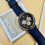 Michael Kors Quartz Black Dial Black Silicone Strap Watch For Women - MK6944 Authentic Buy Shop Now