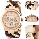Michael Kors Runway Rose Gold Dial Two Tone Steel Strap Watch for Women - MK4269 Authentic Buy Shop Now