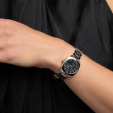 Gucci GG2570 Diamonds Black Dial Silver Steel Strap Watch For Women - YA142503 Authentic Buy Shop Now
