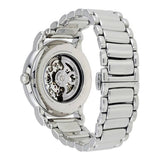Emporio Armani Meccanico Skeleton Silver Dial Silver Steel Strap Watch For Men - AR1980 Authentic Buy Shop Now