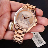 Michael Kors Bradshaw Quartz Rose Gold Dial Rose Gold Steel Strap Watch For Women - MK6556 Authentic Buy Shop Now