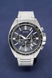 Hugo Boss Driver Chronograph Black Dial Silver Steel Strap Watch For Men - 1513080 Authentic Buy Shop Now