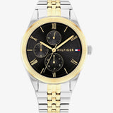 Tommy Hilfiger Monica Chronograph Black Dial Two Tone Steel Strap Watch For Women - 1782591 Authentic Buy Shop Now