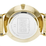 Coach Perry White Dial Gold Steel Strap Watch for Women - 14503345 Authentic Buy Shop Now