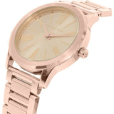 Michael Kors Hartman Rose Gold Dial Rose Gold Steel Strap Watch For Women - MK3491 Authentic Buy Shop Now