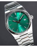 Tissot PRX Green Dial Silver Steel Strap Watch For Men - T137.410.11.091.00 Authentic Buy Shop Now