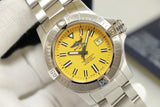 Breitling Avenger Automatic 45mm Seawolf Yellow Dial Silver Steel Strap Strap Watch for Men - A17319101/1A1 Authentic Buy Shop Now