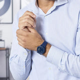 Lacoste 12.12 Blue Dial Blue Silicon Strap Watch for Men - 2010987 Authentic Buy Shop Now